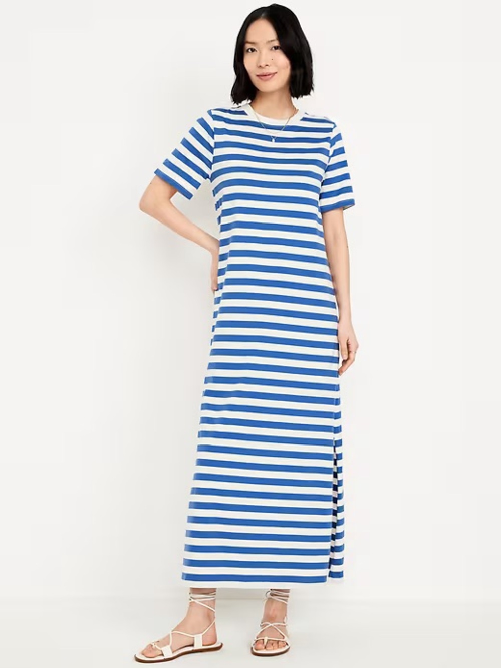 Old Navy vintage striped t shirt dress 100% cotton